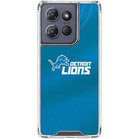 NFL Detroit Lions Team Jersey Moto G Power 5G (2025) Clear Case